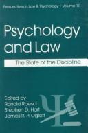 Cover of: Psychology and law: the state of the discipline