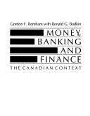 Cover of: Money, Banking, and Finance: The Canadian Context