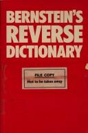 Cover of: Reverse Dictionary