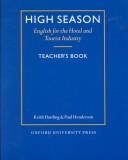 Cover of: High Season: English for the Hotel and Tourist Industry