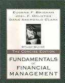 Cover of: Fundamentals of Financial Management - Study Guide, The Concise Edition