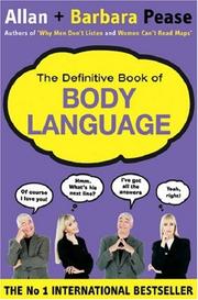 Cover of: The Definitive Book of Body Language by Allan Pease, Barbara Pease
