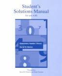 Cover of: Elementary Number Theory (Student's Solution Manual)