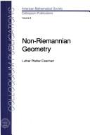 Cover of: Non-Riemannian Geometry (Colloquium Publications (Amer Mathematical Soc))