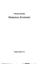 Cover of: Marginal Economy (Peppercanister) by Thomas Kinsella