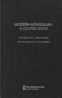 Cover of: MODERN MONGOLIAN by 