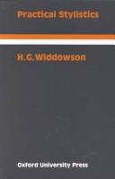 Cover of: Practical Stylistics by H. G. Widdowson