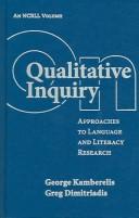 Cover of: On qualitative inquiry