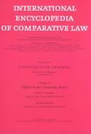 Cover of: International Encyclopedia of Comparative Law | Konrad Zweigert