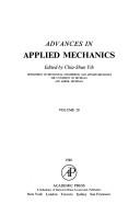Cover of: Advances in Applied Mechanics