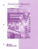 Cover of: Solutions Manual to accompany Essentials of Investments