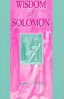 Cover of: Wisdom of Solomon (Guide to the Apocrypha and Pseudepigrapha, 3)