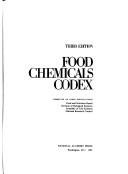 Cover of: Food chemicals codex.