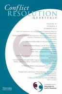 Cover of: Conflict Resolution Quarterly, No. 4 (J-B MQ Single Issue Mediation Quarterly)