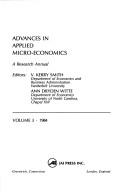 Cover of: Advances in Applied Micro-Economics (Advances in Applied Microeconomics) by V. Kerry Smith