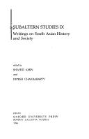 Cover of: Subaltern Studies by 