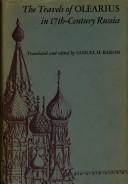 Cover of: The Travels of Olearius in Seventeenth-Century Russia