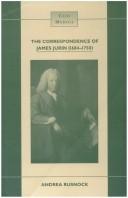 Cover of: The correspondence of James Jurin (1684-1750) by James Jurin
