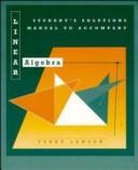 Cover of: Linear Algebra, Students Solutions Manual