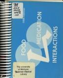 Cover of: Food-Medication Interactions by Zaneta M. Pronsky