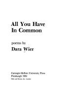 Cover of: All You Have in Common