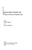 Cover of: Subaltern Studies: Essays in Honour of Ranajit Guha Volume XIII (Subaltern Studies)