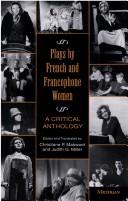 Cover of: Plays by French and Francophone Women: A Critical Anthology (Ann Arbor Books)