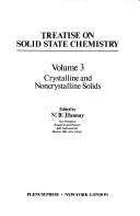 Cover of: Crystalline and Non-Crystalline Solids (His Treatise on Solid State Chemistry; V. 3)