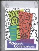 Cover of: Principles of Speech Communications