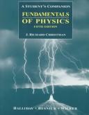 Cover of: A Student's Companion to Accompany Fundamentals of Physics by David Halliday, Resnick Robert, Jearl Walker