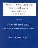 Cover of: Mathematical Ideas, 9th edition and expanded 9th edition (Student's Study Guide and Solutions Manual)