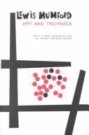 Cover of: Art and Technics (Bampton Lectures in America) | Lewis Mumford
