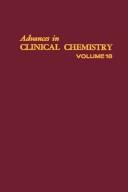 Cover of: Advances in Clinical Chemistry by Harry Sobotka, C.P Stewart
