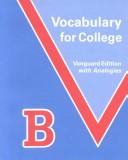 Cover of: Vocabulary for College by Paul B. Diederich, Sydell Terris Carlton, Paul B. Diederich, Sydell Terris Carlton