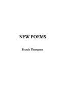 Cover of: New Poems by Francis Thompson, Francis Thompson