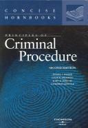 Cover of: Principles of Criminal Procedufe