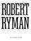 Cover of: Robert Ryman