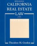 Cover of: California Real Estate Law: Text and Cases