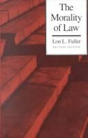 Cover of: Morality of Law (Storrs Lecture)