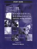 Cover of: Managerial Economics by James R. McGuigan