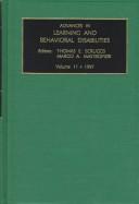 Cover of: Advances in learning and behavioral disabilities