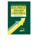 Cover of: The Pocket Guide to the Baldridge Award Criteria