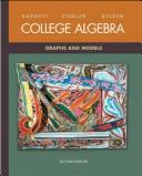 Cover of: College Algebra: Graphs and Models