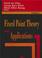 Cover of: Fixed Point Theory And Applications