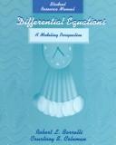 Cover of: Differential Equations, Student Resource Manual | Robert L. Borrelli