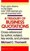 Cover of: Treasury of Business Quotations