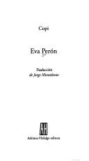 Cover of: Eva Perón