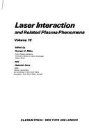 Cover of: Laser Interaction and Related Plasma Phenomena | 