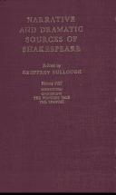 Cover of: Narrative and Dramatic Sources of Shakespeare by Geoffrey Bullough, Geoffrey Bullough