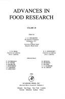 Cover of: Advances in Food Research (Advances in Food and Nutrition Research) by C. O. Chichester